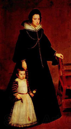 Diego Velazquez Dona Antonia de Ipenarrieta y Galdos y su hijo don Luis Germany oil painting art
